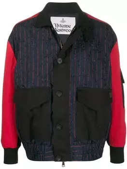 Vivienne Westwood куртка с контрастными рукавами, черный