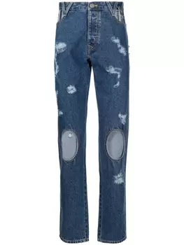 Vivienne Westwood mid-rise straigh-leg jeans, синий