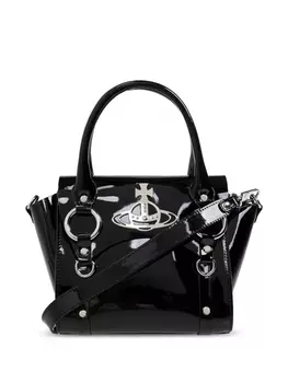 Vivienne Westwood мини-сумка Betty из лакированной кожи, черный