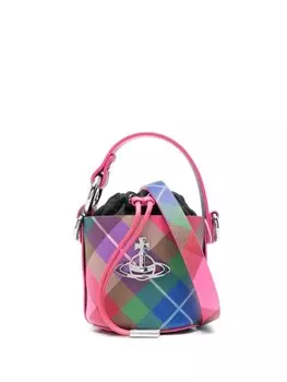 Vivienne Westwood мини-сумка Daisy Drawstring Bucket, розовый