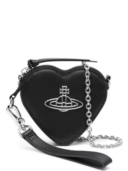 Vivienne Westwood мини-сумка в форме сердца, черный