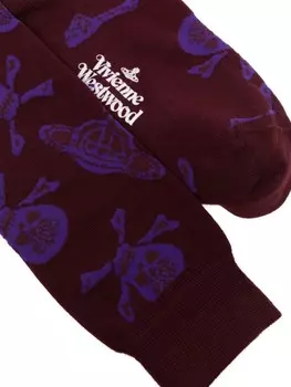 Vivienne Westwood носки Skull, красный