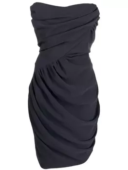 Vivienne Westwood платье со сборками, синий