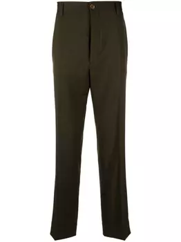 Vivienne Westwood прямые брюки строгого кроя, зеленый