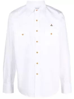 Vivienne Westwood рубашка с логотипом, белый