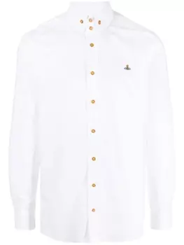 Vivienne Westwood рубашка с вышивкой Orb, белый