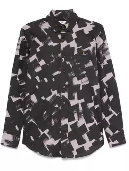 Vivienne Westwood рубашка Two Button Krall, коричневый