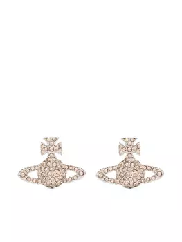 Vivienne Westwood серьги Grace Bas Relief, серебряный