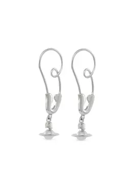 Vivienne Westwood серьги Orb, серебряный