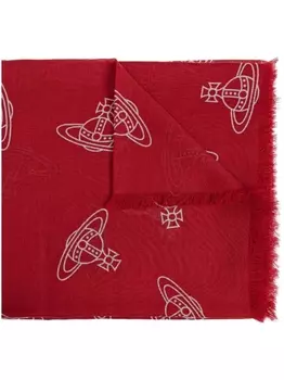 Vivienne Westwood шарф с принтом «шар», красный