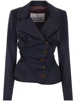 Vivienne Westwood шерстяная куртка Drunken Tailored, синий