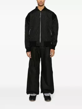 Vivienne Westwood стеганый бомбер с логотипом, черный