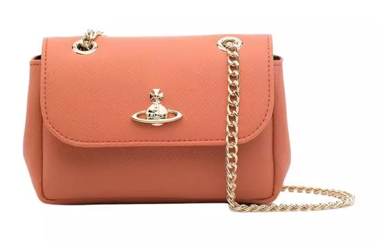 Vivienne Westwood Сумка через плечо из искусственной кожи, мини-сумка для женщин, светло-оранжевая