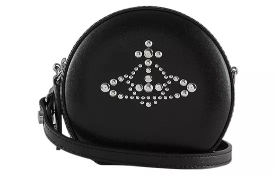 Vivienne Westwood Сумка через плечо из коровьей кожи, мини, женская, черная