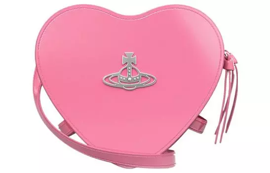 Vivienne Westwood Сумка через плечо из коровьей кожи, женская, розовая