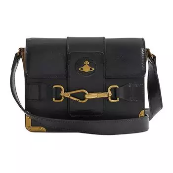 Vivienne Westwood Сумка через плечо из полированной кожи Trumpets, женская, черная