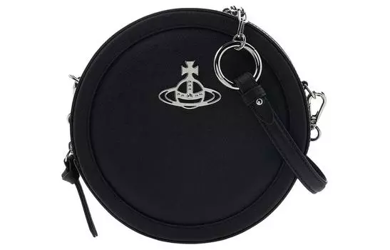 Vivienne Westwood Сумка через плечо из сафьяновой кожи, стандартная женская, черная