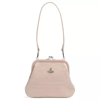 Vivienne Westwood Сумка через плечо из тисненой телячьей кожи, женская, антично-розовая