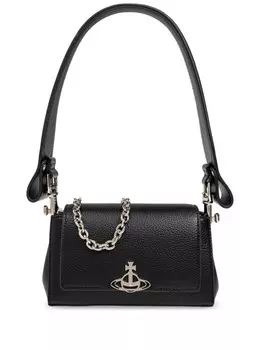 Vivienne Westwood сумка через плечо с клапаном в виде пластины Orb, черный