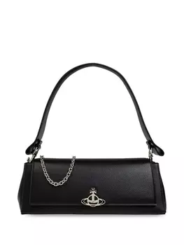 Vivienne Westwood сумка через плечо с круглой пластиной, черный