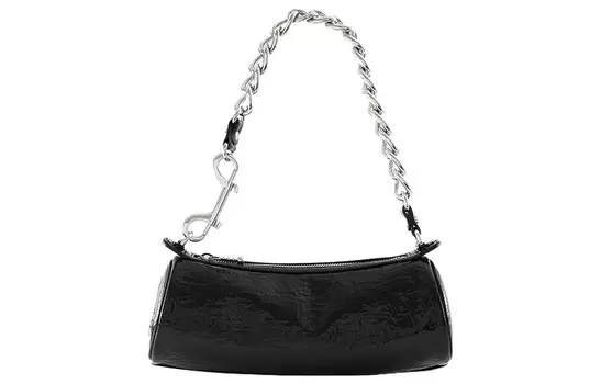 Vivienne Westwood Сумка-цилиндр из полиэстера, женская, через плечо, черного цвета