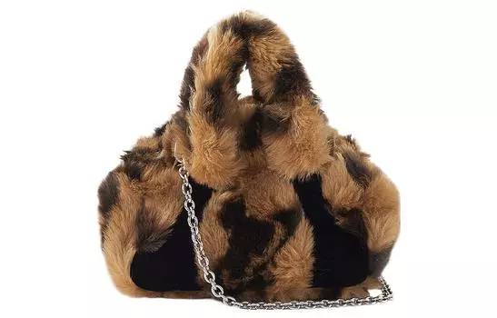 Vivienne Westwood Сумка для боулинга из переработанного полиэстера, сумка через плечо, мини-сумка женская, бежево-коричневая