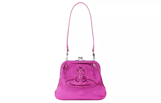 Vivienne Westwood Сумка-мессенджер из коровьей кожи, переносная сумка через плечо, женская, красная