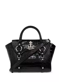 Vivienne Westwood сумка-шоппер Betty с тиснением под крокодила, черный