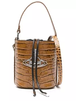 Vivienne Westwood сумка-ведро Daisy, коричневый