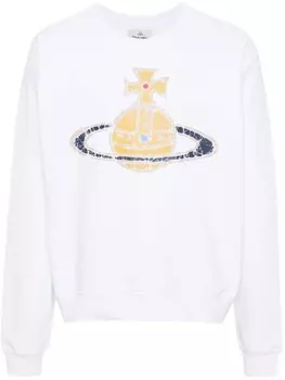 Vivienne Westwood толстовка с принтом Time Machine Orb, белый