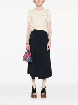 Vivienne Westwood топ Bea в рубчик, нейтральный цвет