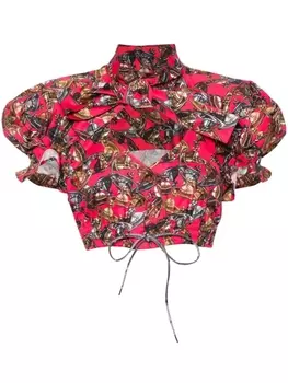 Vivienne Westwood топ Crazy Orb, красный