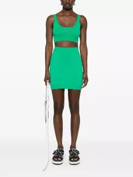 Vivienne Westwood юбка мини Bea, зеленый