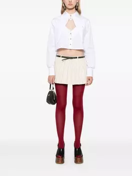 Vivienne Westwood укороченная рубашка Cut-off Heart, белый