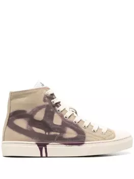 Vivienne Westwood высокие кеды Plimsoll, серый