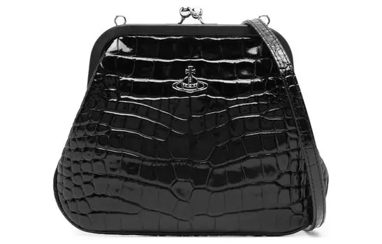 Vivienne Westwood Женский клатч из телячьей кожи, черный