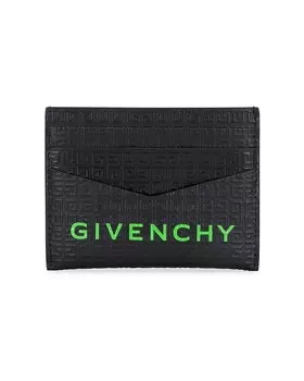 Визитница 2x3 куб.см Givenchy, черный/зеленый