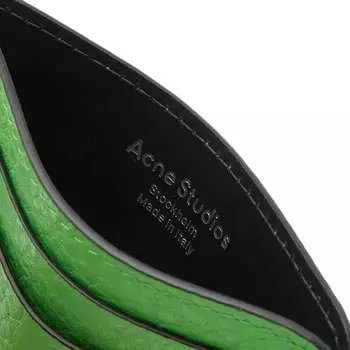 Визитница Acne Studios Roundy, зеленый