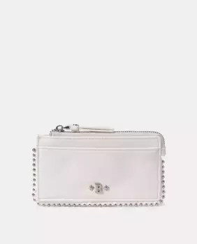 Визитница белая женская на молнии Brownie, белый