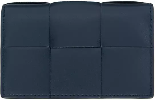Визитница для кассеты Navy Bottega Veneta, темно-синий