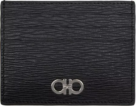 Визитница Gancini черного и красного цветов Ferragamo, Nero/Red ferragamo