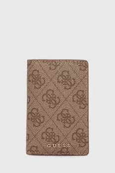Визитница Guess, бежевый