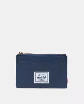 Визитница Herschel Supply Oscar темно-синего цвета на молнии, тёмно-синий