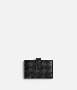 Визитница Intrecciato-аккордеон Bottega Veneta, черный