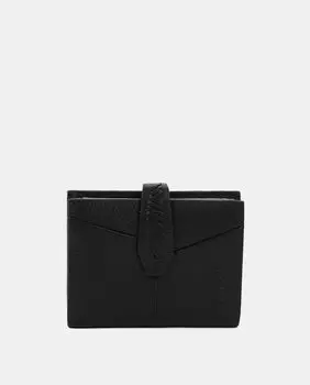 Визитница из черной кожи Abbacino, черный