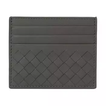 Визитница из коровьей кожи, унисекс, серая Bottega Veneta