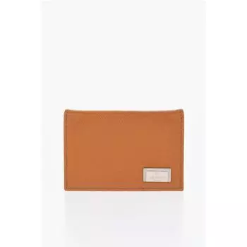 Визитница из сафьяновой кожи с двойным сложением Corneliani, Brown