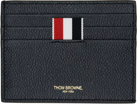 Визитница из шагреневой кожи Thom Browne, темно-синий