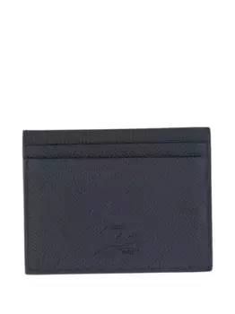 Визитница из телячьей кожи с тисненым логотипом Christian Louboutin, синий