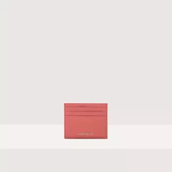 Визитница из зернистой кожи Coccinelle METALLIC SOFT, красный